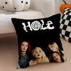 Band Rock Band H-Hole Cushion Cover Throw Pillow Cover Hidden Button Durable Polyester Chair Cushion