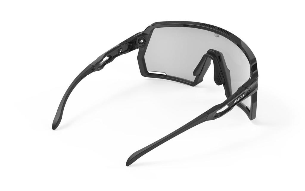 Sunglasses Kelion Black Gloss Frame ImpactX 2 Photochromic Laser Black Lens Lens 144mm [RUDYPROJECT] SP857842-0000 Width