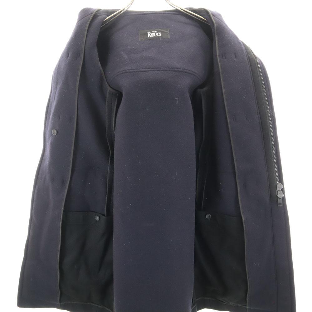 THE RERACS Made In Japan Melton Duffel Coat 36 Dark Blue Women Used