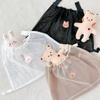 Large-capacity Baby Pram Hanging Bag Cartoon Animals Mesh Mommy Bag  Stroller Accessories