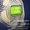 USB Rechargeable Clip-On Fan with Night Light for Dorm, Bed, and Desk