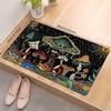 Whimsical Mushroom & Eye Print Doormat, Colorful Non-Slip Rug for Indoor Outdoor, Bathroom, Laundry & Home Decor