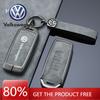 Для VOLKSWAGEN Чохол-оболонка для автомобільного пульта дистанційного ключа зі сплаву цинку та шкіри для Vw Volkswagen Touareg 2019 2020 2021 2022 Захисний Au