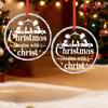 1pc/2pcs Christmas Acrylic Ornament,Spirit and Festive Holiday Decor,Perfect Reminder of The True Essence of Christmas,deal Gift for Family and Faith