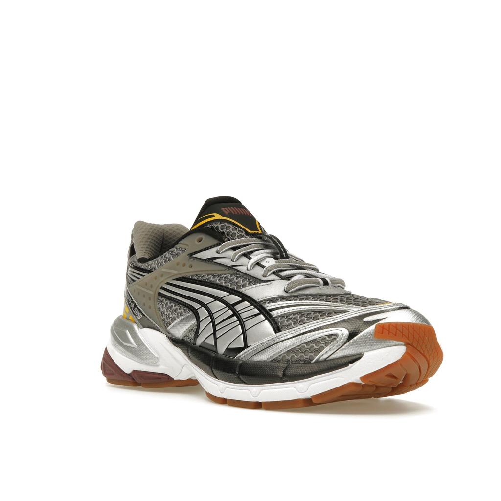 Puma Velophasis Phased - Silber Burgundergelb Unisex Sneaker Schwarz Weiß 389365-05