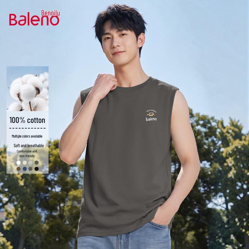 Baleno Men s JPB Bear Print Heavyweight Cotton Vest L
