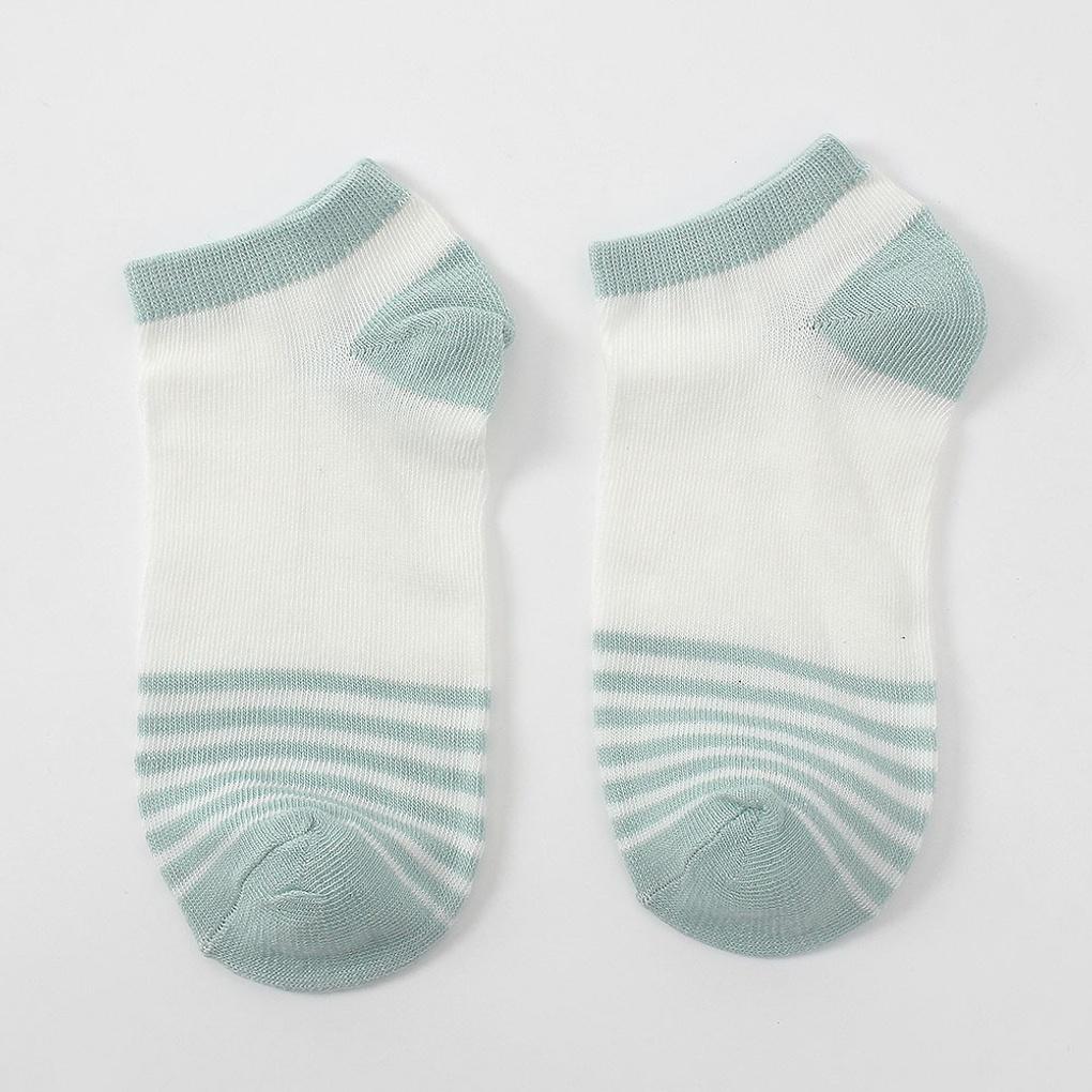 20 Paar gestreifte Damen-Knöchelsocken Sommersocken