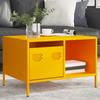 Vidaxl Stolik Kawowy Musztarda 68,5X50X43,5 Cm Stal Walcowana Na Zimno