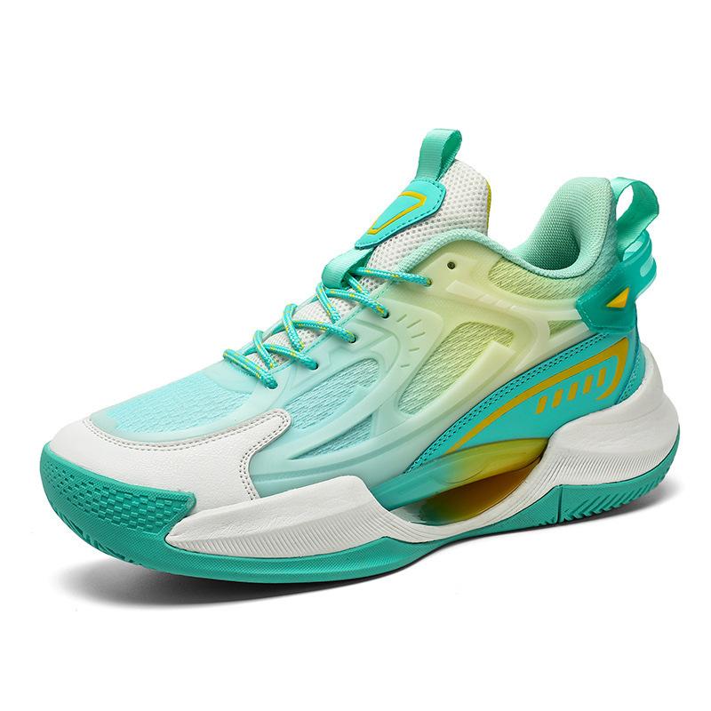 Men's and Women's Shoes Mesh Basketball Shoes Spring and Autumn Low Top Breathable Fashion Luminous Wear-resistant Shock-cushioning