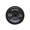 Commercial Four-Rib Olympic Weightlifting Barbell Plates - Large Hole Cast Iron