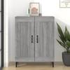Vidaxl Cabinet, Sonoma Grey Oak, 69.5X34X90Cm, Wood-Based Material