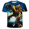 Summer Man 3D Printed Transformers T-shirt Children Cool Cartoon Short Sleeve Clothing Boys Girls Fashion Trend Streetwear