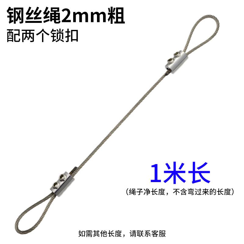 

Outdoor Steel Wire Hanging Rope (2mm x 1m, 5-Pack)