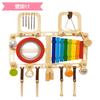 Toy Melody Bench Wall Educational Wooden Toy with Birthday Gift for Year Olds Edutē I'm & Toy, Drum, 1-2
