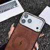 Luxury Lightning Charging Leather Texture Case For iPhone 17 Air 16 15 14 13 12 11 Pro Max Plus XS XR for Magsafe Magnetic Cover