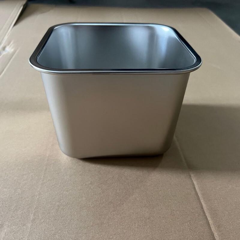 ZISIZ Square Stainless Steel Condiment Dishes