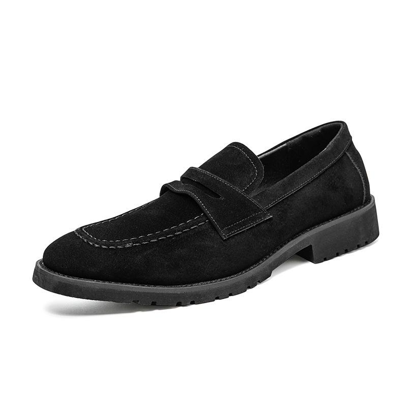 Men s Suede Matte Loafers - Autumn Business Casual Slip-on Driving Shoes 43