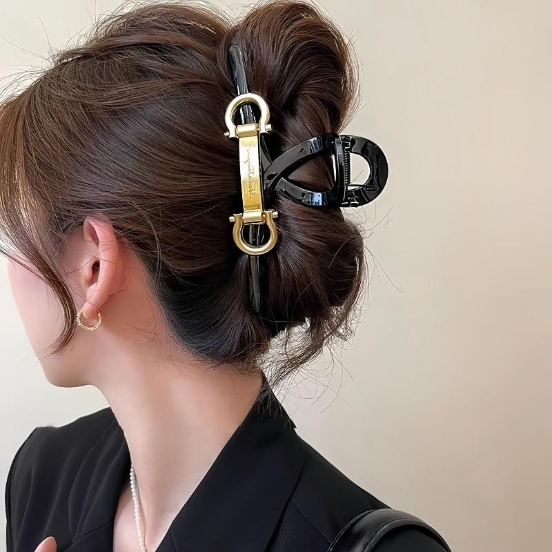 Modne spinki do włosów z literami dla kobiet dziewcząt klamry Korea geometryczne kraby do włosów wsuwki nakrycia głowy akcesoria do włosów