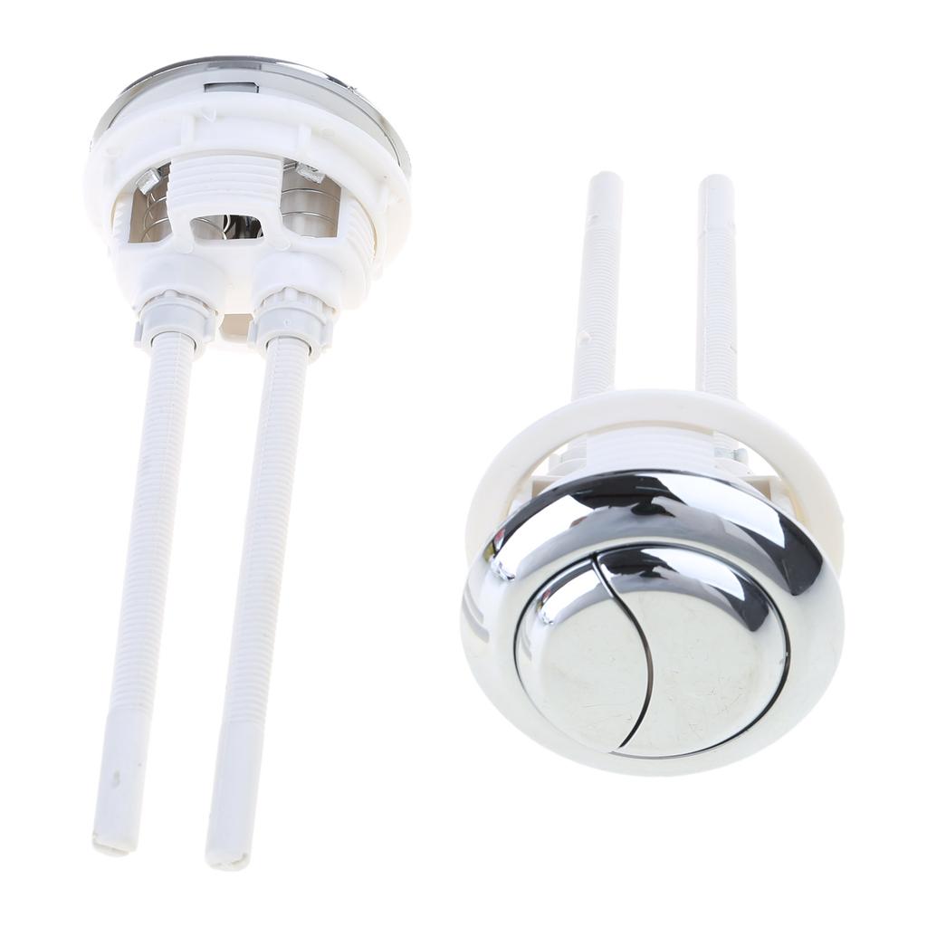 2pcs Toilet Push Button Adjustable Top Push Button Toilet Tank Button Replacement for Most Double Flush Toilet Durable