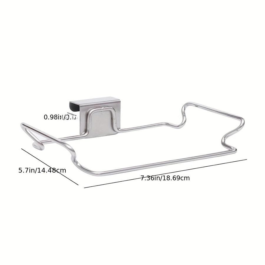 

Кухонная полка для мусора, держатель для мешков для мусора на двери шкафа, держатель для хранения мусора в шкафу из нержавеющей стали