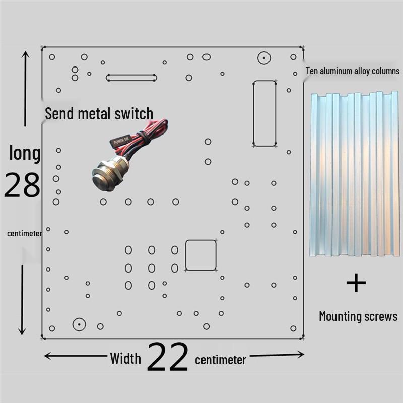 Transparent Acrylic ITX Open-Frame Case for DIY PC Builds