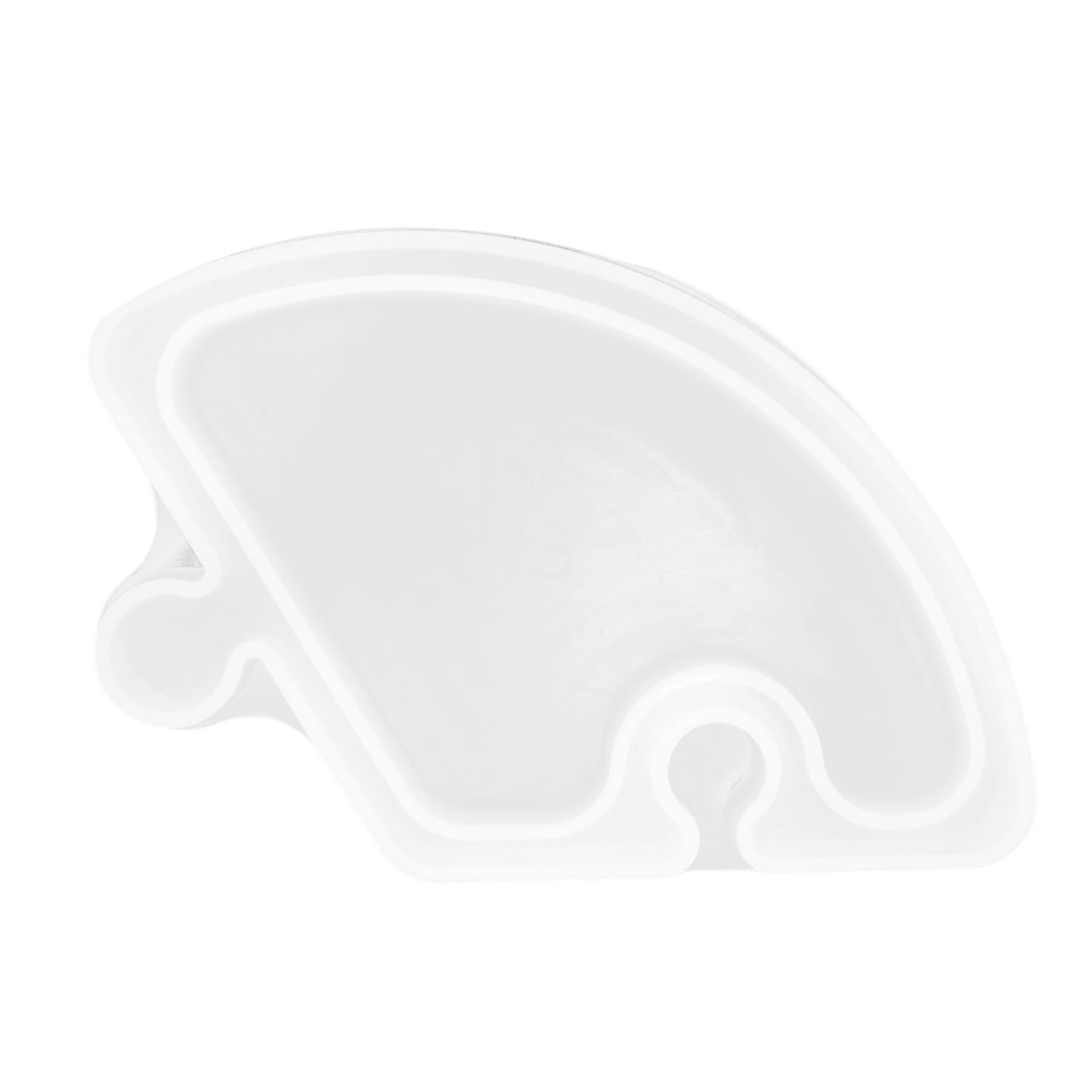 

Silicone Tray Mold Fan Shaped Snack Storage Tray DIY Handcraft Reusable Tray Mold for DIY Jewelry Holder Fruit Snack