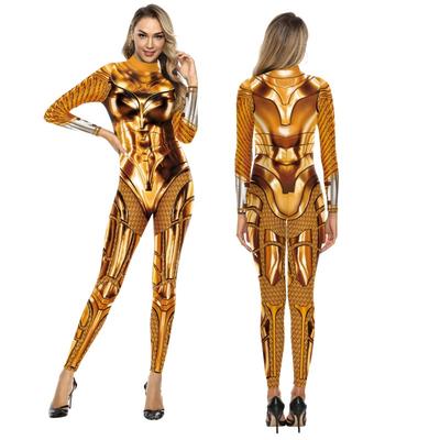 3D Printed Sexy Spandex Bodysuits Women Catsuit Long Sleeve Party Tight Jumpsuits Whole Cosplay Costumes Zentai Suit