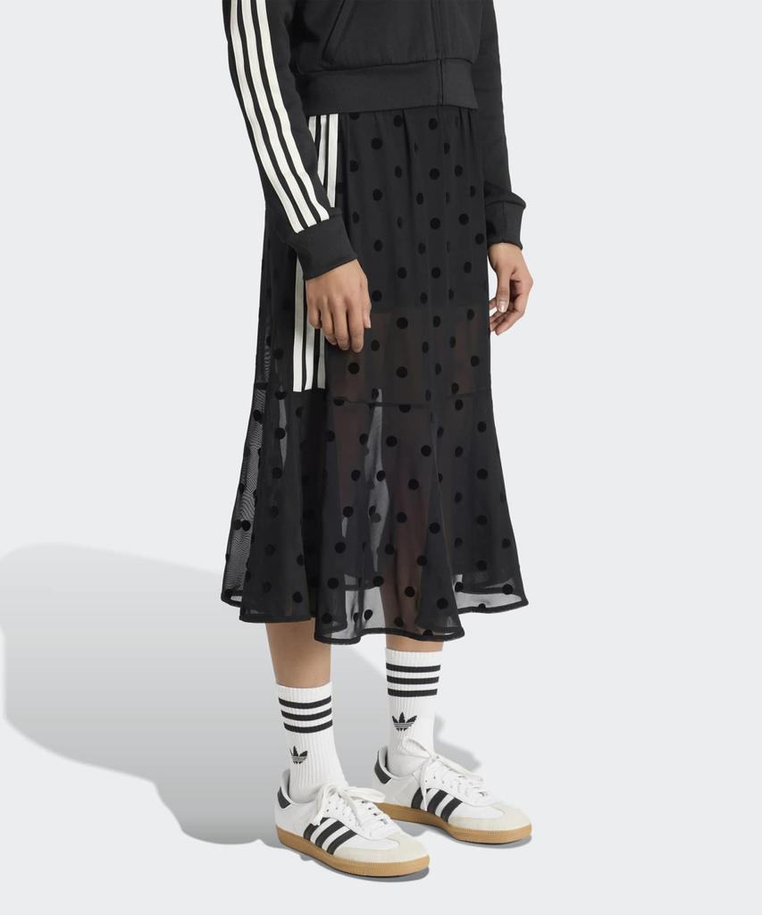 ADIDAS Sheer Polka Dot Skirt - Black / Kv1177