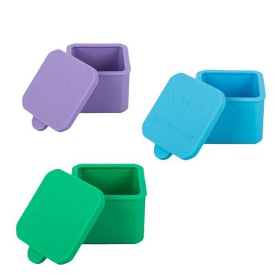 1/3pcs Serviceable Silicone Food Distribution Box Red/Pink/Purple/Green/Orange/Blue 2/4 Inch Snack Containers Sauce Cups Food