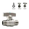 Premium Industrial Double Male Thread Ball Valves 1/2 Inch Or 3/4 Inch SuitableFor Home And Commercial Industry Plumbing