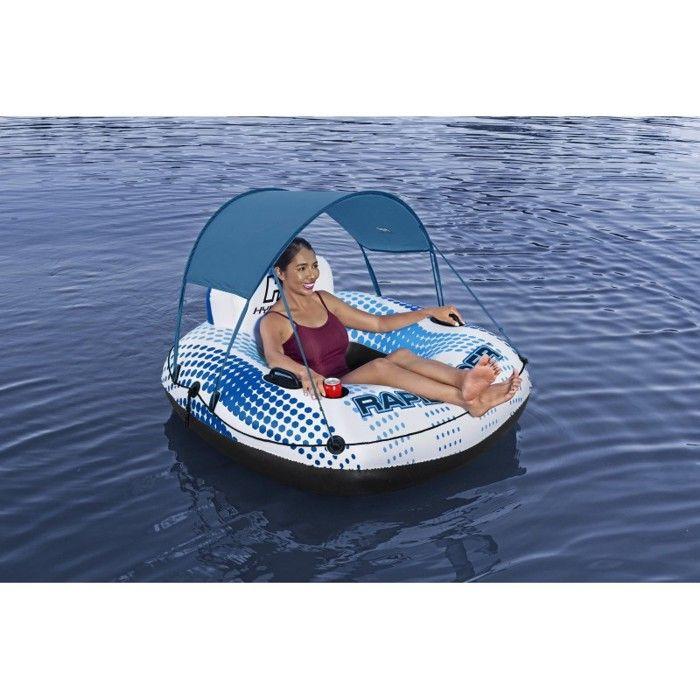 Swimming Float - Bestway - Rapid Rider - 123 X 123 X 51 Cm - Inflata-Shield™ - Removable Sunshade