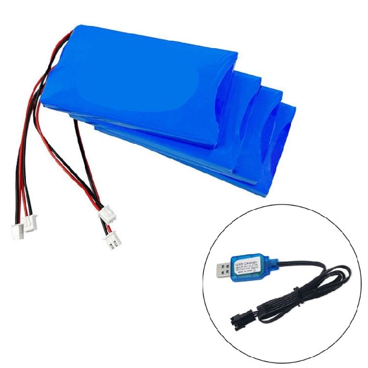 7.4V Battery USB Charger Cable for Car and Drones with SM2.0 3P 4P XH 3P Port Connectors