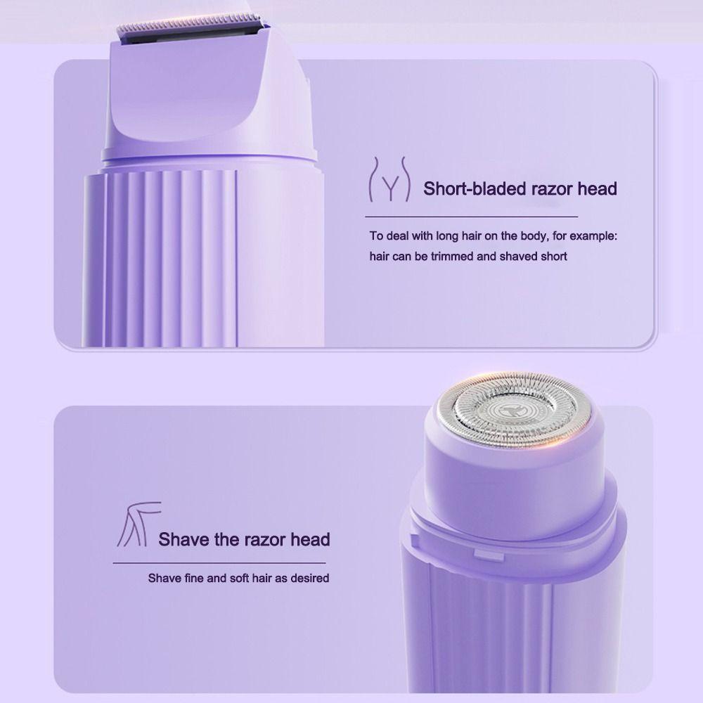 Elektryczny Depilator 2 w 1 Akumulatorowa Golarka do Twarzy Nowy Elektryczny Epilator dla Kobiet