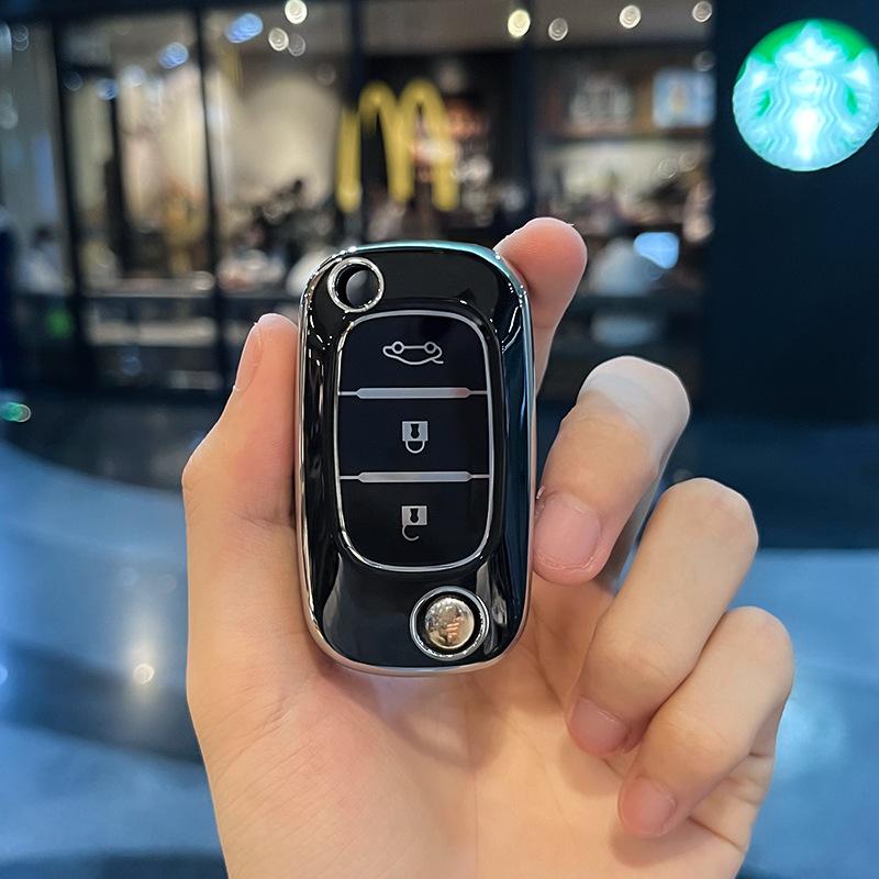 KMLC1 Car Key Case Cover Shell Bag For Mercedes Benz Smart Fortwo 453 Forfour 2015 2016 2017 CWTWB1G767 TWB1G767 Keychain Accessories