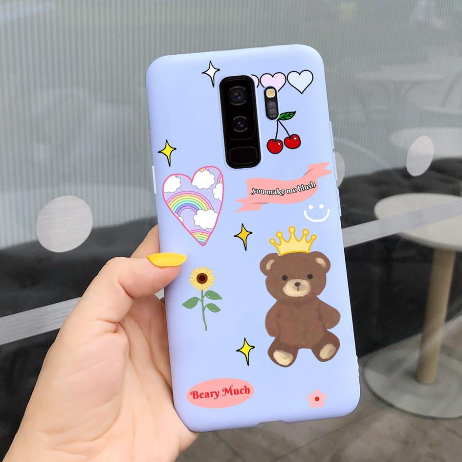 For Samsung Galaxy S9 Case G960F/DS Phone Cover Luxury Cartoon Soft Slim Funda For Samsung S9 Plus G965F S9+ Coque S9Plus Bumper