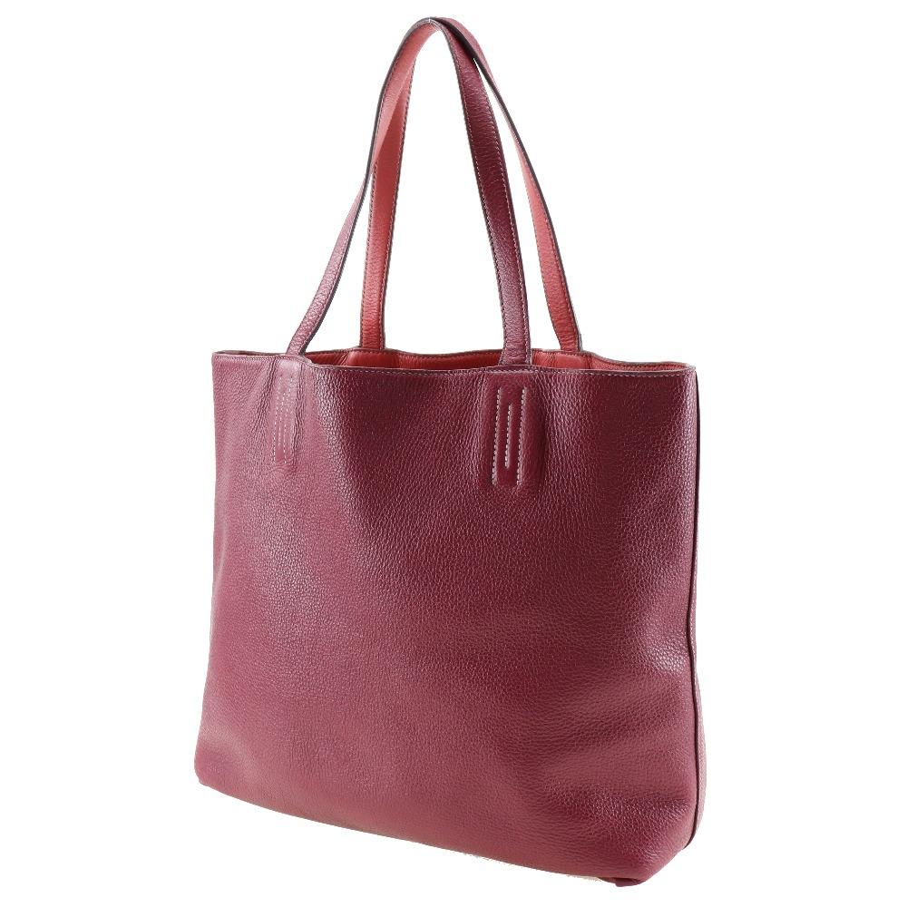 Hermes Doble Sense 45 Tragetasche wendbar Bougainvillea/Rubin Taurillon Clemence Damen Gebraucht