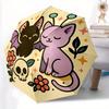 1pc Cute Cat Sticker Automatic Open/close Folding Umbrella, Compact Portable Travel Umbrella, Durable Construction Yy250809084