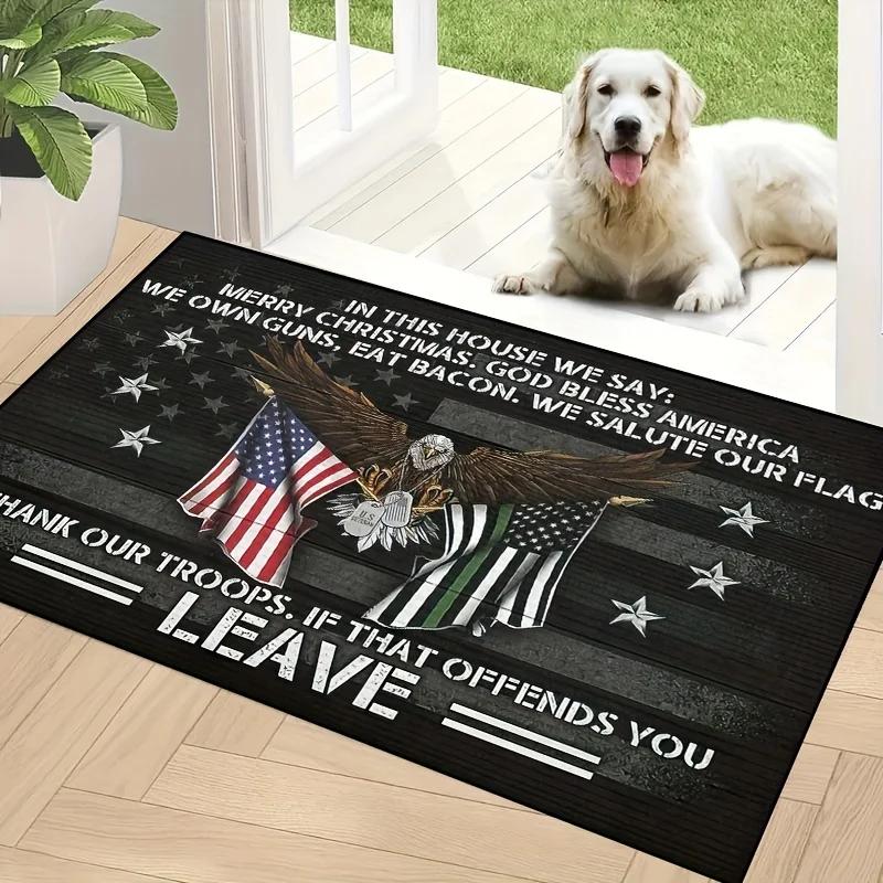 Welcome Door Rug Dirt Resistant Home Decorative Carpet Indoor Outdoor Entrance Mat Absorbent Bath Mats For Living Room Bedroom