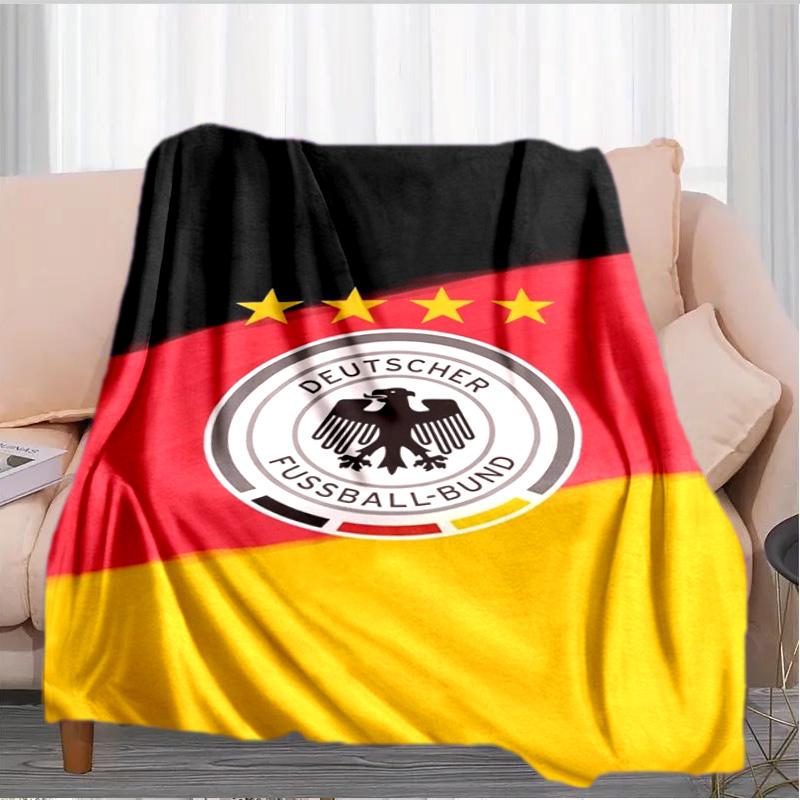 German Football Emblem Printed Throws Blanket Soft Flannel Blankets for Couch Bed Gifts for Men Women Picnic blanket Christmas gifts