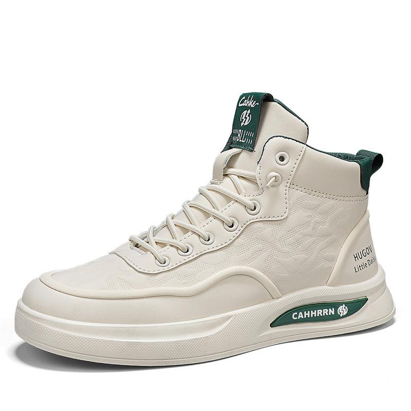 

Мужская обувь весна и осень дышащая высокая кеды мужские на плоской подошве ноги повседневные кеды спортивные увеличивающие рост трендовая обувь 44