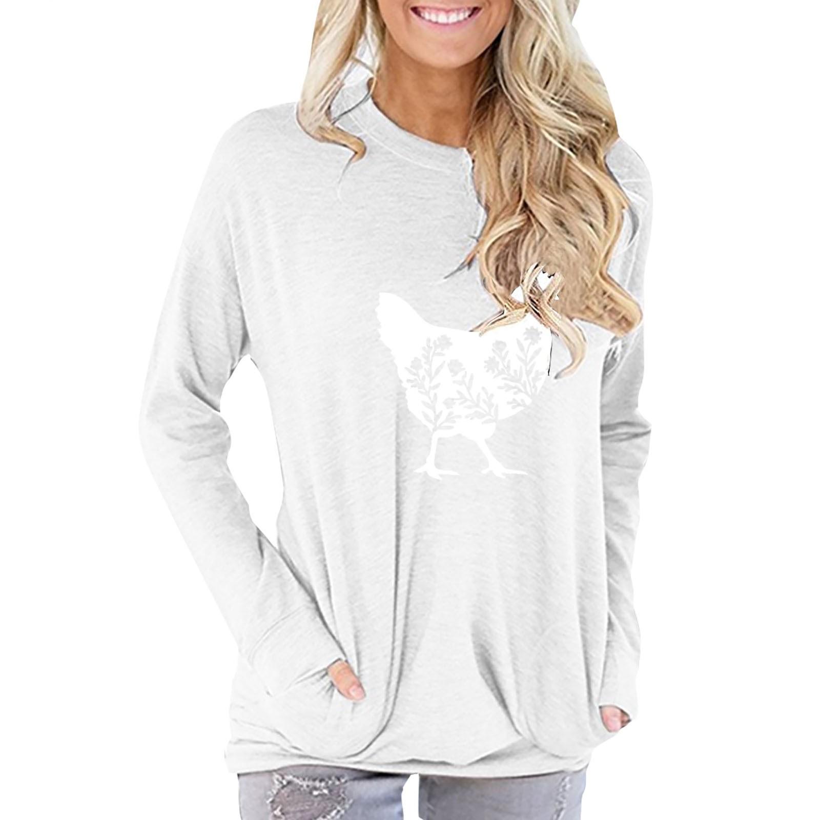 

Женский повседневный пуловер с длинными рукавами контрастного цвета, толстовка XL белый