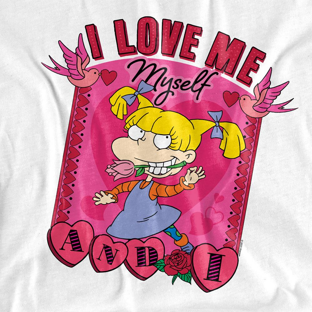 Rugrats Womens/Ladies I Love Me Myself And I Angelica Valentine's Day T-Shirt