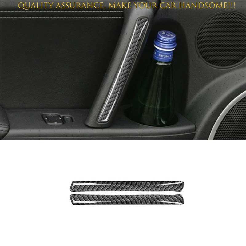 For Mazda MX-5 2009-2015 Real Carbon Fiber Inner Door Armrest Handle Strip Trim