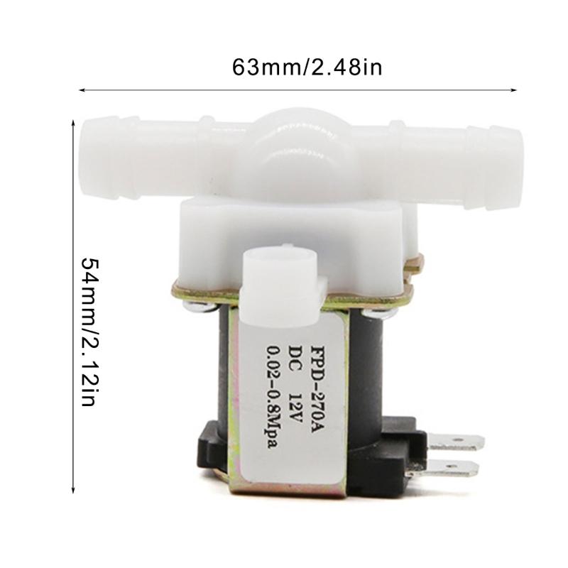 220V/12V/24V Normally Closed Solenoid Valves Water Inlet Flows Switches 12mm Water Dispenser Water Valves Enduring