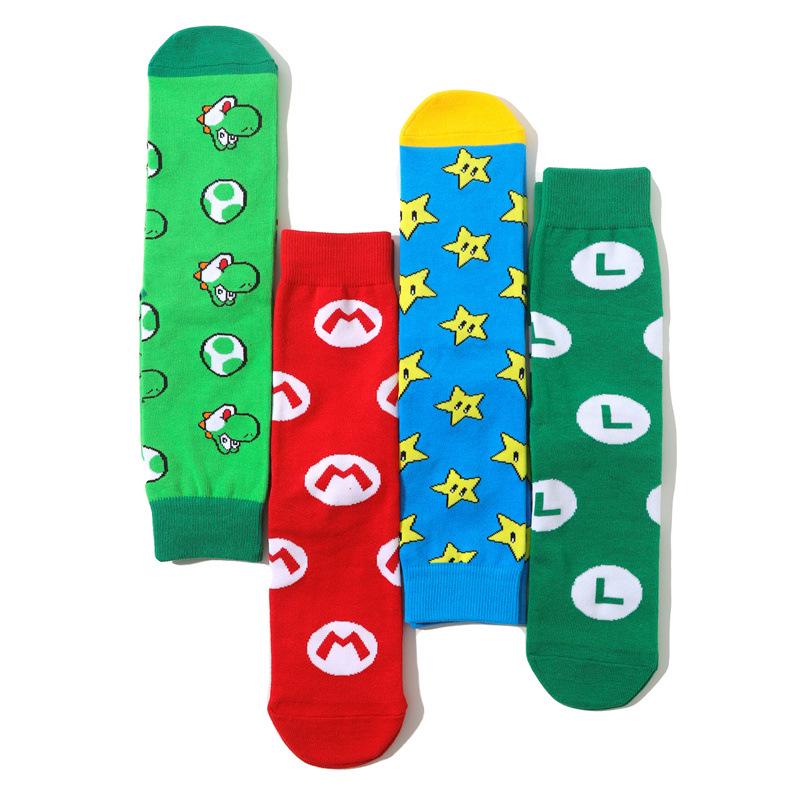 Men's & Women's Trendy Mid-Calf Cotton Anime Star Socks
