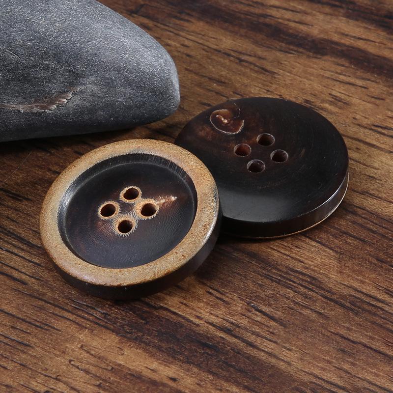 Knoflík Roh Dámské Oblečení Bunda Vlněný Kabát Vysoce Kvalitní Knoflíky Univerzální Kulatý Pánský Oblek Horní Knoflíky