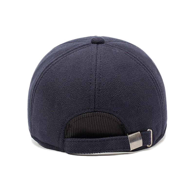 Mittelalterliche und ältere Kappe Herren Winter Ohrenschutz Baumwolle Warme Mütze Dicke Baseballkappe