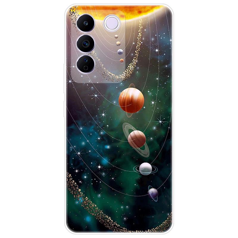 For Vivo V27e V 27e Case Soft Silicone Back Cover Cartoon Phone Case Diversification