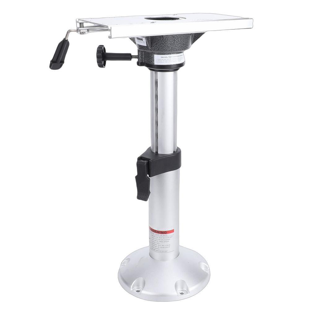 Boat Seat Pedestal with Slide Aluminium Alloy 17 24in Adjustable Height Boat Chair Base for Yacht Ship Floating Dock