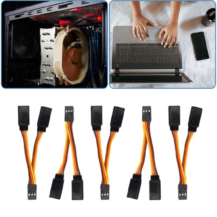 5Pcs 5cm 30Core Servo Y Extension Cord Leads Wire for Model Car and Fixed Wing Aircrafts